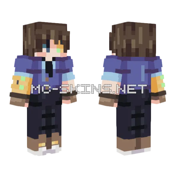 Isaac Tales Of The Smp Minecraft skin, front and back