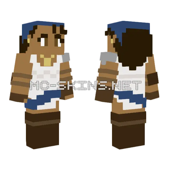 Isabela Dragon Age 2 Minecraft skin, front and back