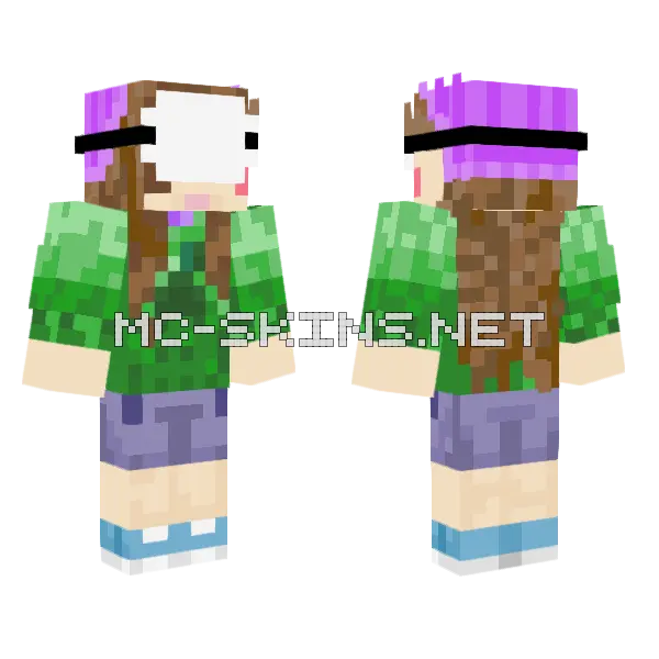 Isabell Oculus Quest Minecraft skin, front and back