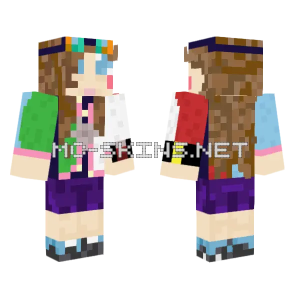 Isabell Runt SMP 2 Minecraft skin, front and back