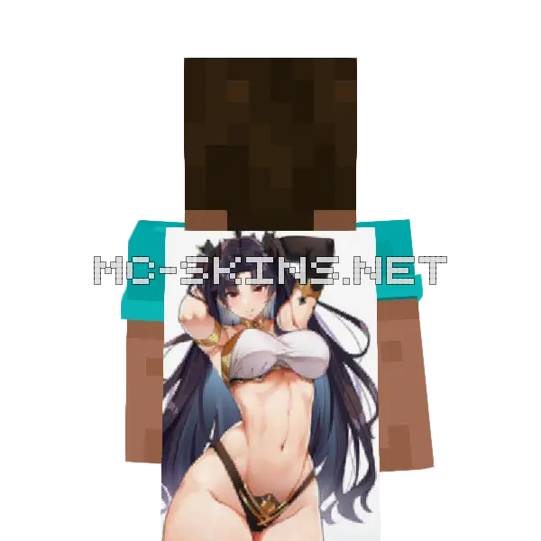 Ishtar Bikini Minecraft cape worn on a player