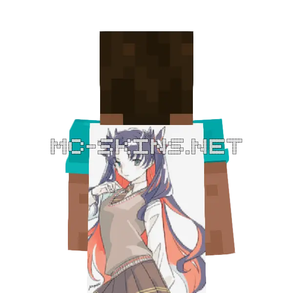 Ishtar School Uniform cape, outside and lining