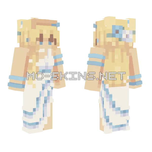 Island Wedding Ftsce Minecraft skin, front and back