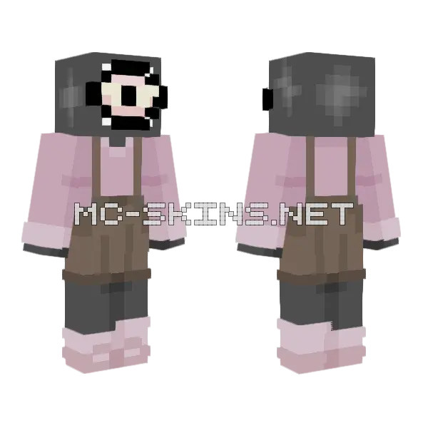 It Does Not Exist Minecraft skin, front and back