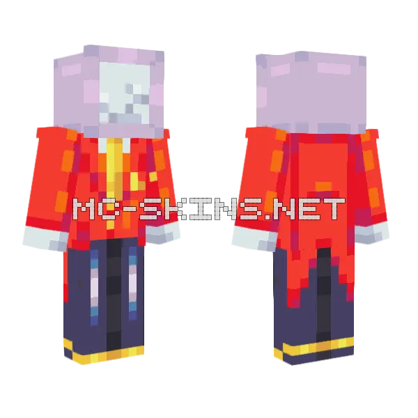 It S TV Time Minecraft skin, front and back