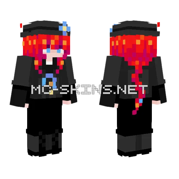 It Started With A Centipede Minecraft skin, front and back