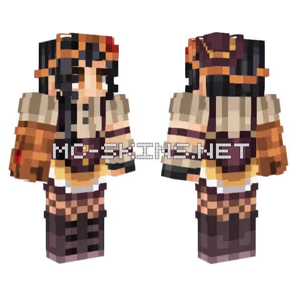 Itadori Minecraft skin, front and back
