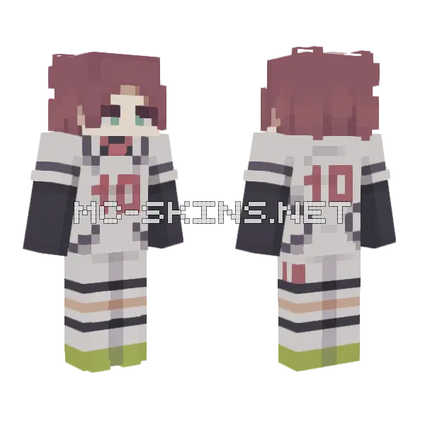 Itoshi Sae Blue Lock Minecraft skin, front and back