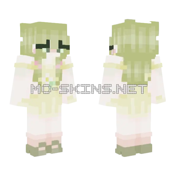 Itoshii Hito Gardenia OC 3 Minecraft skin, front and back