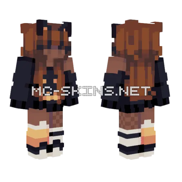 It's A Trick Not A Treat Minecraft skin, front and back