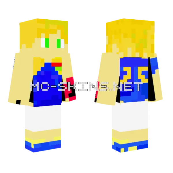 Its Daniel Me From Eddystone Minecraft skin, front and back