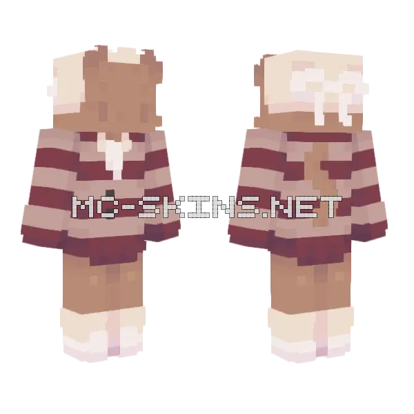 Its Fine Im Fine Am I Fine Minecraft skin, front and back