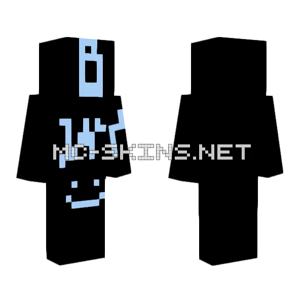 Its My B Day D Minecraft skin, front and back