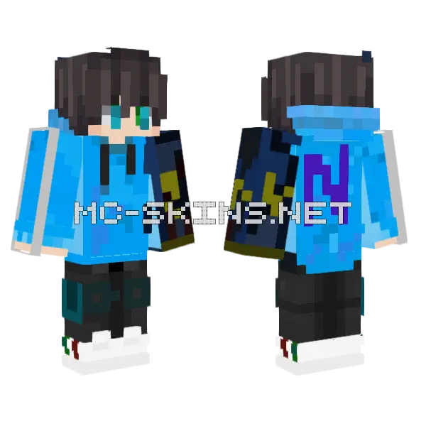 Its Neogodx Minecraft skin, front and back