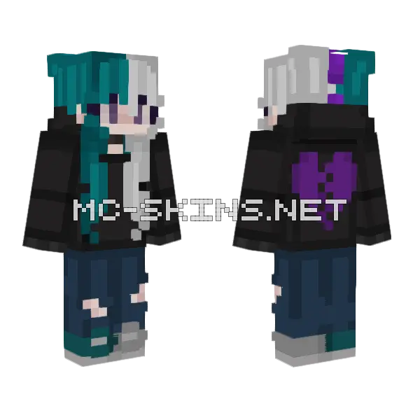 Its Not A Phase Mom Stego Minecraft skin, front and back