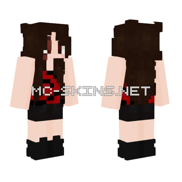 Its Not Me Nikki Obsession Minecraft skin, front and back