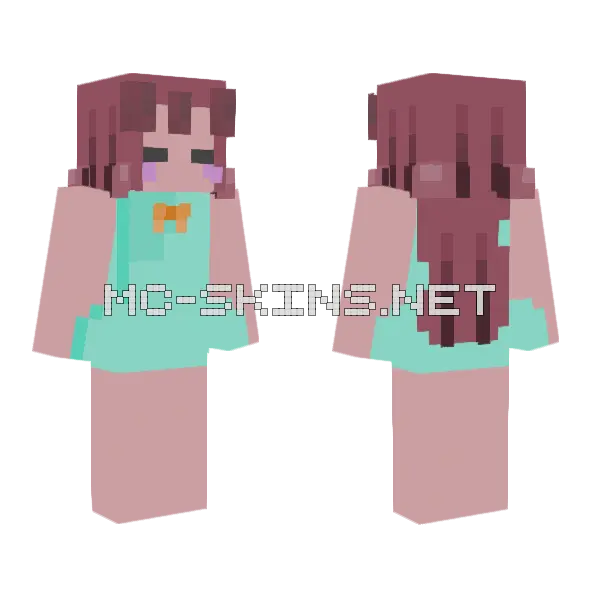 Its Poppy Minecraft skin, front and back