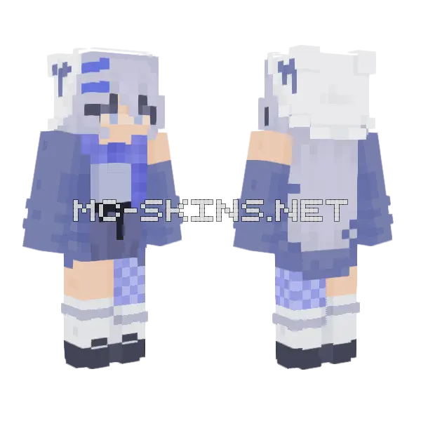 It's Too Cold Outside RCE Minecraft skin, front and back