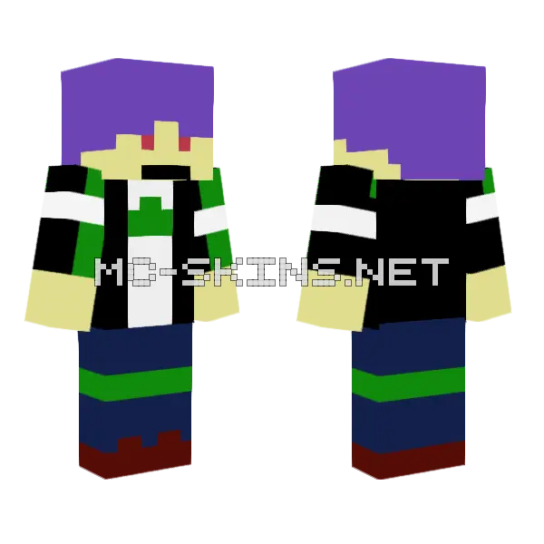 ItsFunneh Series Skin Minecraft skin, front and back