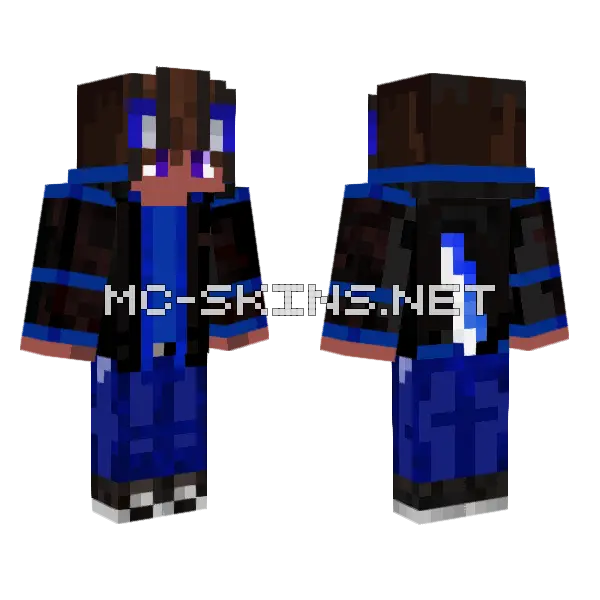Itswaterwolf Train Arch Boy Minecraft skin, front and back