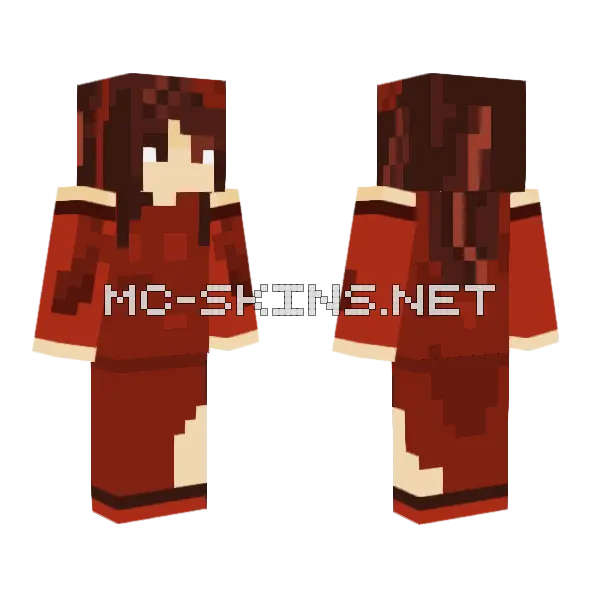 Itz Bloss Minecraft skin, front and back