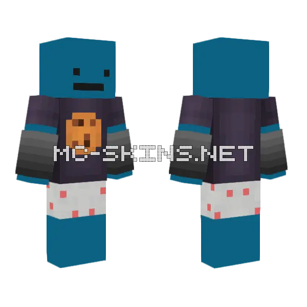 Itzalbertto Cookie Drip Minecraft skin, front and back