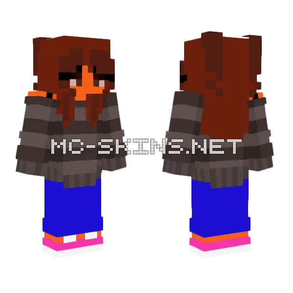 Itzashley Minecraft skin, front and back