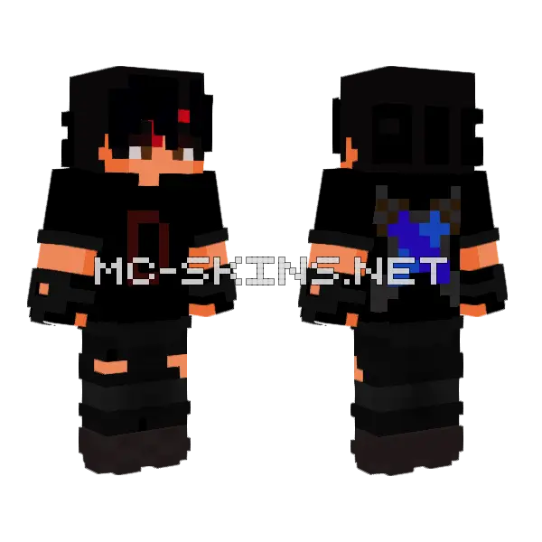Itzdamiensnow Skin Minecraft skin, front and back
