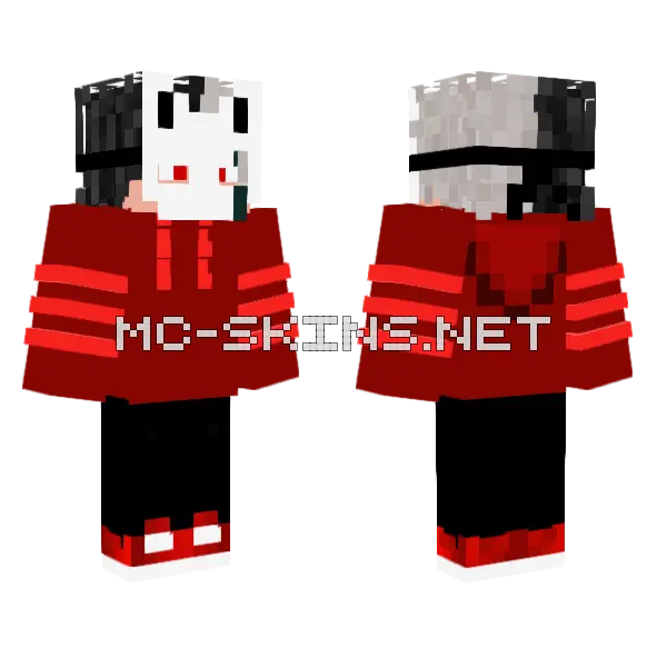 itzgourabh Red Hoodie Minecraft skin, front and back