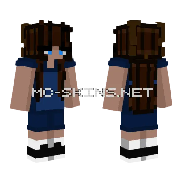 Itzroyaltydiamond Fadedflora Minecraft skin, front and back