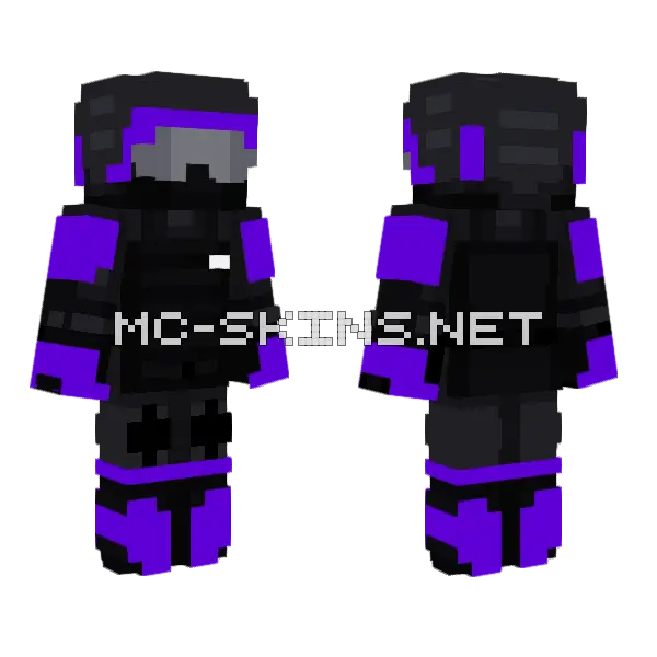 Iurk Minecraft skin, front and back