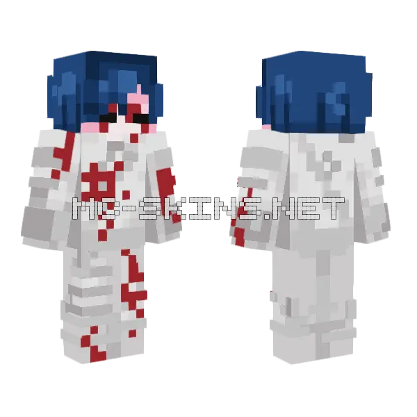 Ivan Morto Alien Stage Minecraft skin, front and back