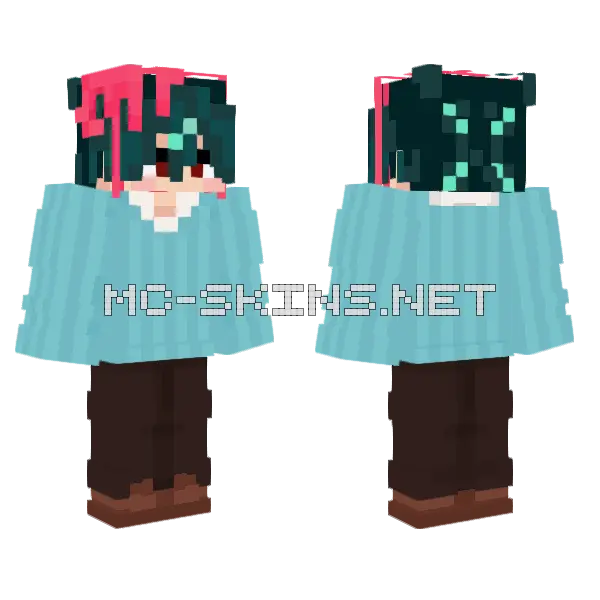 Ivan W Bow Alien Stage Minecraft skin, front and back