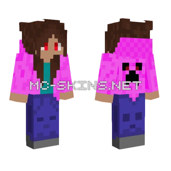 Ivybrine Girl Skin Minecraft skin, front and back