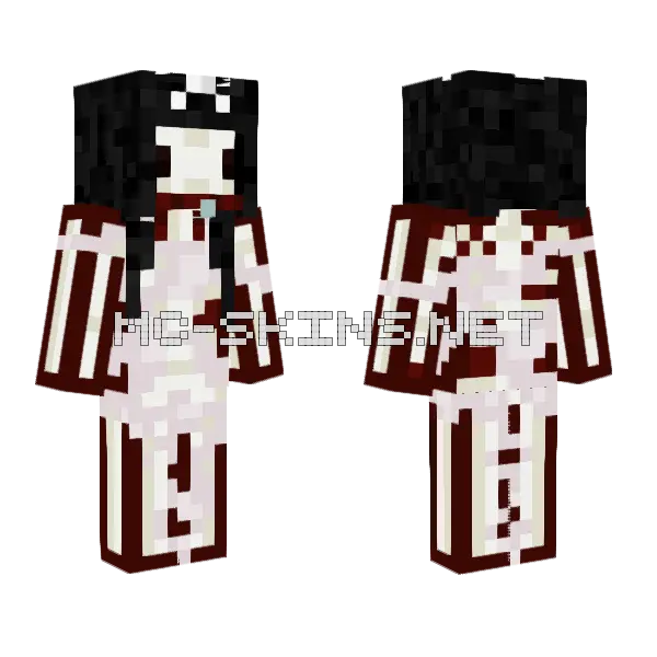 Ix64akil Derp Princess Minecraft skin, front and back