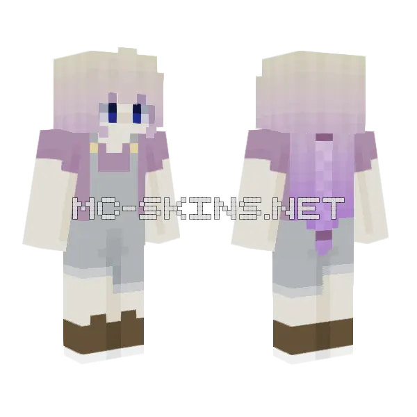 Izzy Minecraft skin, front and back