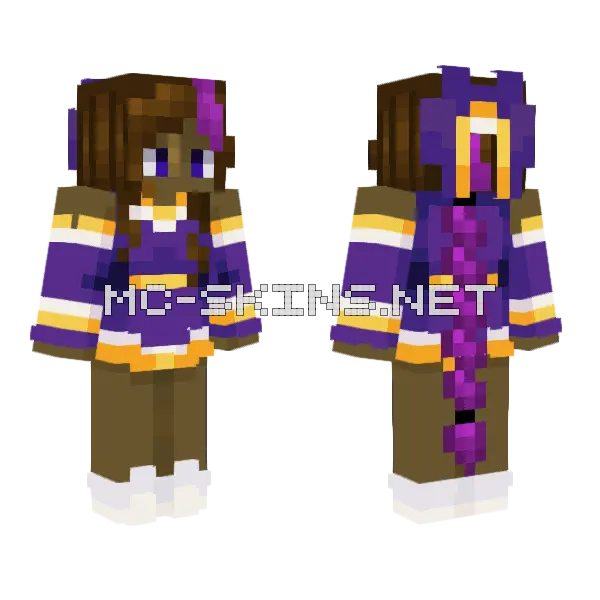 Izzy Fixed Minecraft skin, front and back