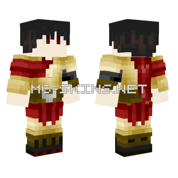 Izzyxd Minecraft skin, front and back
