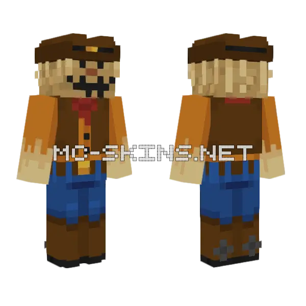 Jack Espantalho Minecraft skin, front and back