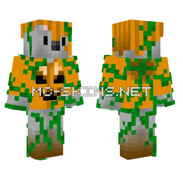 Jack O Giffrod Minecraft skin, front and back