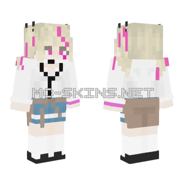 Jackal Class Troublemaker Minecraft skin, front and back