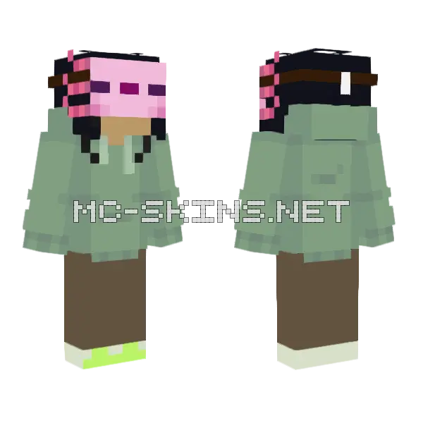 Jacketuh Minecraft skin, front and back
