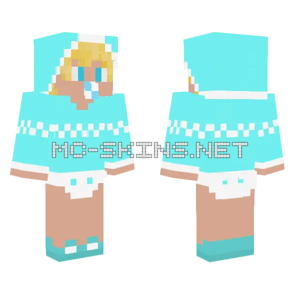 Jackie 0201 Minecraft skin, front and back