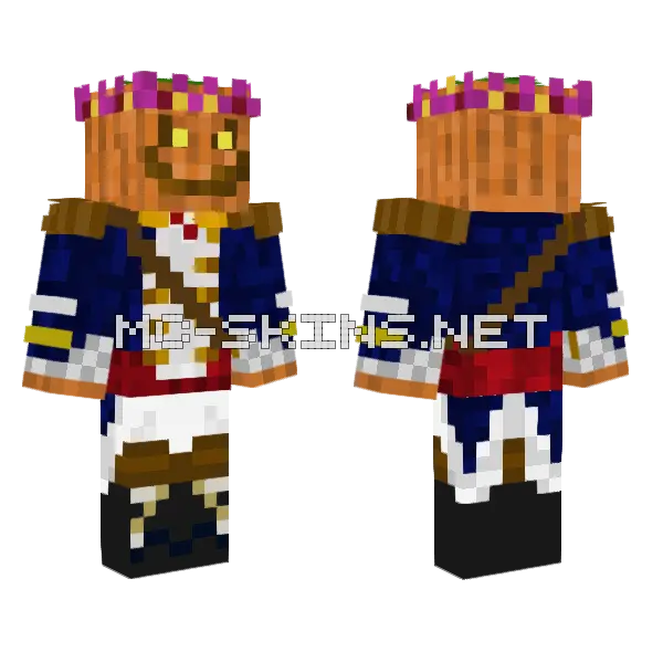 Jackolantern V2 Minecraft skin, front and back