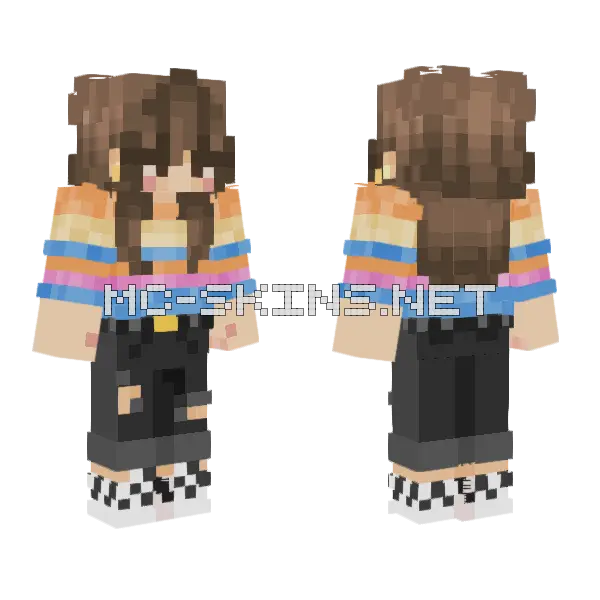 Jade Minecraft skin, front and back
