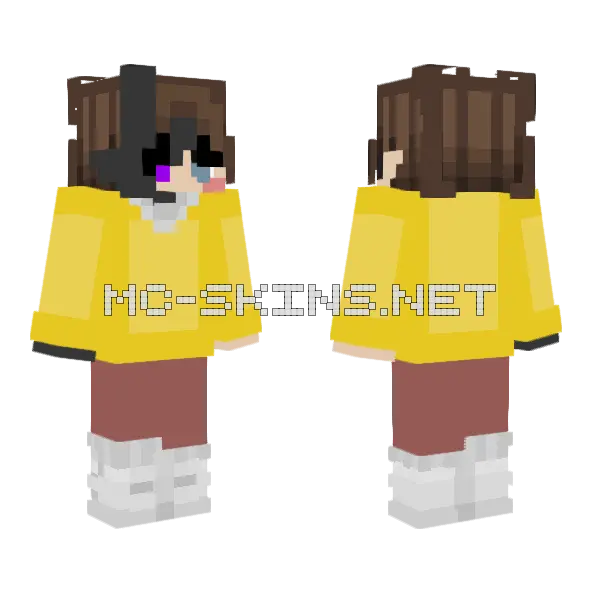 Jaden Minecraft skin, front and back