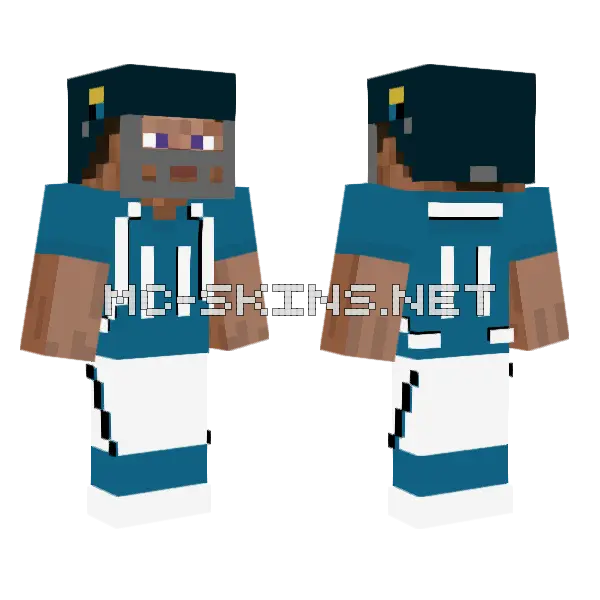 Jaguars Alternate 12 Minecraft skin, front and back