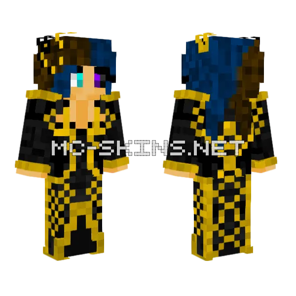 Jaiden Admiral Minecraft skin, front and back