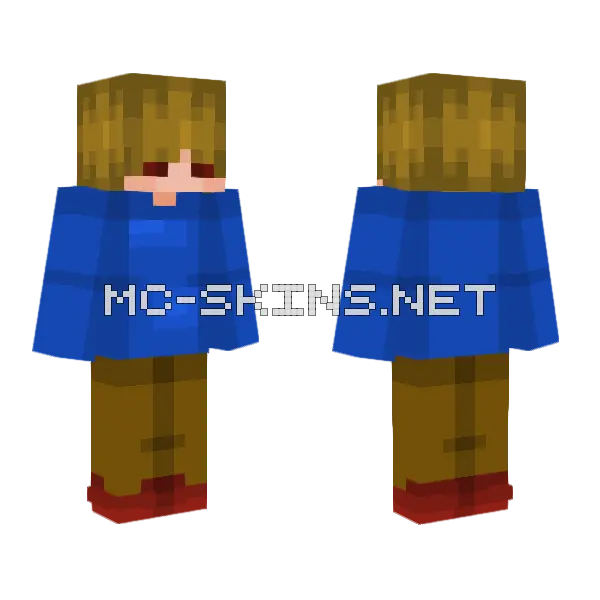 Jake Minecraft skin, front and back