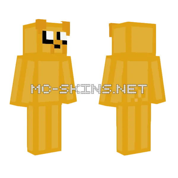 Jake Da Dog Minecraft skin, front and back
